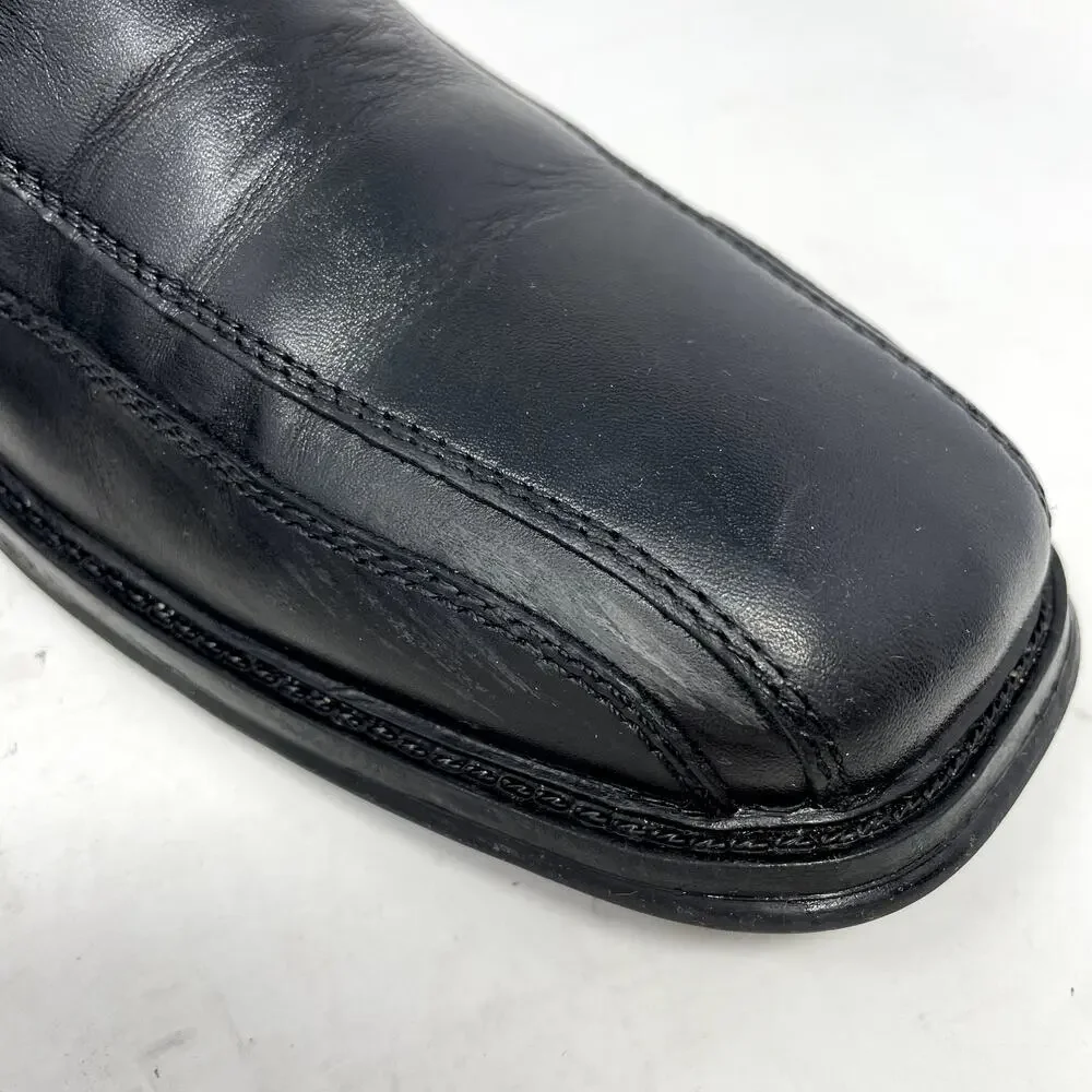 Dockers Black Leather Slip On Loafers Mens Size 11